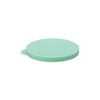 Durable polycarbonate green 0.5mm lid for PDRG series dredges, color-coded for safe ingredient use, break-resistant, easy to clean, packed 144 per case for commercial kitchen applications.