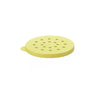 Durable yellow 4mm polycarbonate lid for PDRG series dredges, color-coded for easy identification, break-resistant, easy to clean, packed 144 per case for commercial kitchen use.