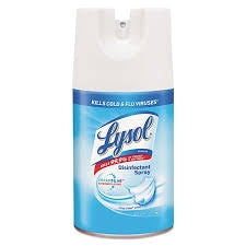 Lysol Disinfectant Spray Crisp Linen Scent 7oz can kills 99.9% of germs

