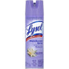 Lysol Disinfectant Spray in Early Morning Breeze scent kills 99.9% of viruses and bacteria while leaving behind a light floral fragrance. This 19oz spray helps protect your home by disinfecting hard non-porous surfaces such as countertops, doorknobs, and bathroom fixtures. It also eliminates odors, creating a clean and refreshing environment with every use.