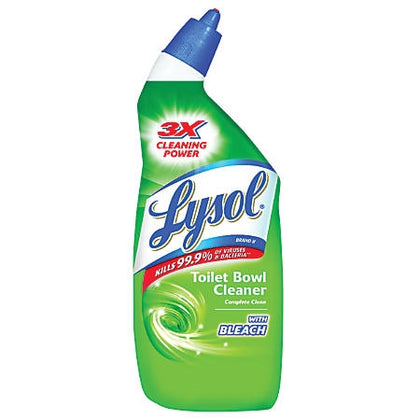Lysol Toilet Bowl Cleaner with Bleach 24oz disinfecting and stain removal

