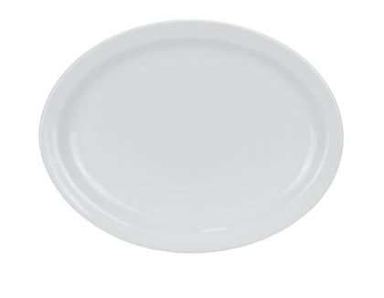 Yanco Narrow Rim Platter MA-14 is a stylish and durable choice for any food-serving establishment. Crafted from high-quality porcelain with a sleek glaze finish, this platter offers excellent resistance to mechanical damage and temperature effects. Part of the elegant Mayor collection, its narrow rim design enhances presentation, making it perfect for serving vegetables, cold cuts, fresh greens, and appetizers. 