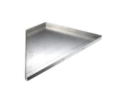 MBR-48 galvanized drip pan for catching grease and spills in commercial kitchens.