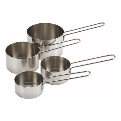 MCP-4P, 4pcs, Stainless Steel Wire Hdl, Measuring Cup Set