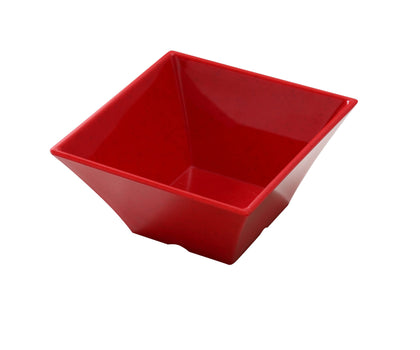 Yanco Square Bowl ME-4106 It is made from durable and reliable melamine material, which makes the bowl look like ceramics. You can use these unique square bowls to serve such dishes like rice, miso soup, noodles or salads. Thanks to the elegant Mexico collection style, the bowl will perfectly fit any food-serving establishment design. Performed in red speckled design, such melamine tableware is an ideal solution for those who choose high-quality, durable and affordable dinnerware for their place. 
