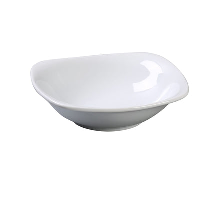 Yanco Square Bowl With Rounded Corner ML-2409 is a stylish and functional addition to any tabletop. Featuring a unique square shape with rounded corners, this bowl is designed for serving soups, salads, appetizers, and more. Made from high-quality super white porcelain, it offers durability and an elegant presentation, making it perfect for restaurants, cafes, catering events, and home kitchens. 