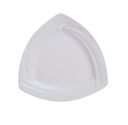 Yanco Triangle Plate MM-10-TR is an elegant and reliable addition to your tableware collection. Crafted from high-quality porcelain with a stylish glaze finish, this plate offers excellent durability and resistance to temperature effects. Its unique triangular shape adds a modern touch to any table setting, making it perfect for serving appetizers, desserts, sushi, and hot meals. 