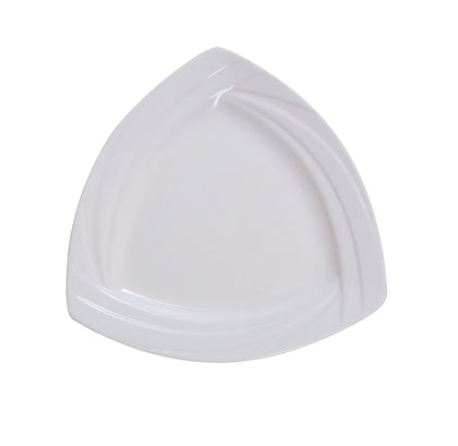 Yanco Triangle Plate MM-12-TR is an elegant and reliable addition to your tableware collection. Crafted from high-quality porcelain with a stylish glaze finish, this plate offers excellent durability and resistance to temperature effects. Its unique triangular shape adds a modern touch to any table setting, making it perfect for serving appetizers, desserts, sushi, and hot meals. 