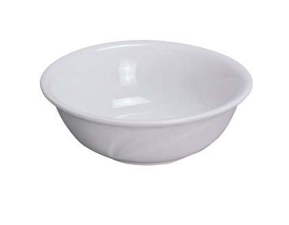 Yanco Nappie MM-15 is a versatile addition to any restaurant, cafeteria, or catering service. Crafted from durable bone-white porcelain, this deep round bowl features a rolled edge for easy handling and a sleek design that complements any table setting. Ideal for serving soups, salads, fresh fruit, and side dishes, it ensures long-lasting use in any dining environment.