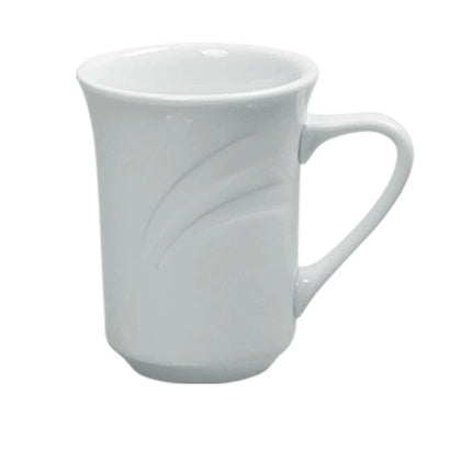 Yanco Mug MM-17 is a versatile and stylish addition to any coffee shop, restaurant, or hotel. Designed for serving cappuccinos, lattes, hot cocoa, and more, this mug features a durable bone white porcelain construction that blends seamlessly with any existing serveware. Its wave-inspired design adds a subtle touch of coastal elegance, making it an ideal choice for upscale dining establishments.