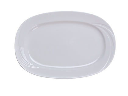 Yanco Rectangular Platter MM-94 is an elegant and durable addition to your serveware collection. Made from sturdy bone-white porcelain, this platter combines functionality with a sleek design, making it perfect for showcasing entrées, appetizers, and desserts. Its spacious rectangular shape provides ample room for creative plating, while its dishwasher-safe construction ensures easy maintenance. Whether for a country club, banquet hall, or upscale restaurant, this platter enhances any dining presentation.