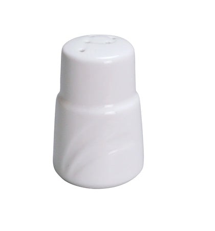 Yanco Pepper Shaker MM-PS is a stylish and practical addition to any upscale dining establishment. Crafted from durable bone white porcelain, this pepper shaker features a subtle coastal design and a 