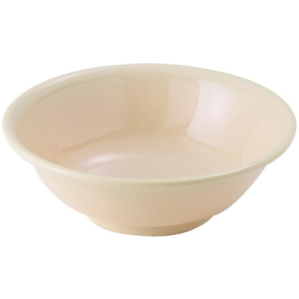 MMB-22 to MMB-52W, 22-52oz Melamine Rimless Bowls, White/Tan