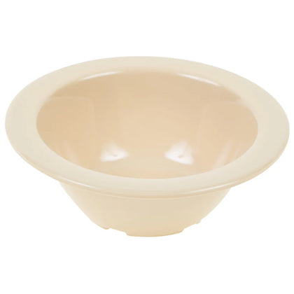 MMB-4 to MMB-5W, 4-5oz Melamine Fruit Bowls, Tan/White
