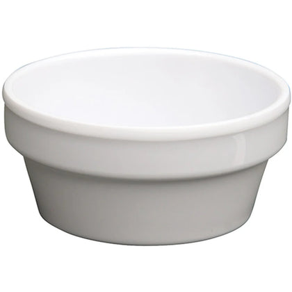 MMSC-2 to MMSC-4W, 2-1/2oz to 4oz Tan and White Melamine Sauce Cups