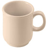 MMU-8 and MMU-8W 8oz Tan and White Melamine Bulbous Mugs