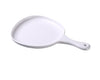 Yanco Pan Plate with Handle MO-810 Crafted from high-quality melamine, this plate boasts a sleek matte finish in an elegant white hue that will impress even the most discerning guests. The organic shape of the plate, with its unique curves and contours, adds a touch of sophistication to any dish you serve. The plate also features a convenient handle for easy carrying and serving. 