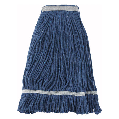 MOP-20 to 32W, 20oz-32oz, Looped End Blue/White Yarn Mop Heads