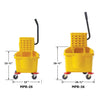 MPB-26-36R, 26qt, Yellow, 36qt Red/Yellow  Mop Bucket w/Wringer