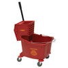 MPB-26-36R, 26qt, Yellow, 36qt Red/Yellow  Mop Bucket w/Wringer