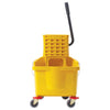 MPB-26-36R, 26qt, Yellow, 36qt Red/Yellow  Mop Bucket w/Wringer