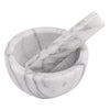 MPS-42W, Marble Mortar and Pestle Set