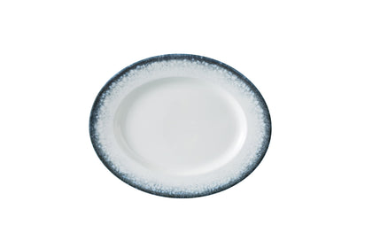 Yanco Oval Plate MR-210 offers a sleek, modern silhouette enhanced by a refined midnight blue rim. Its gently curved oval shape provides a sophisticated platform for serving appetizers, small entrees, or desserts. Crafted from durable porcelain, this plate is both stylish and versatile—ideal for contemporary dining environments that value both form and function.