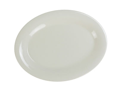 Yanco Oval Platter MS-209IV is performed in stylish ivory color, it can be used for serving vegetables, cold cuts, fresh greens or Asian appetizers. Manufactured from durable and reliable melamine, this dinnerware is popular for being unbreakable and affordable at the same time. Thanks to the stylish Milestone collection, these platters will perfectly fit any establishment design. They will always look nice in your cafe, restaurant or catering events.