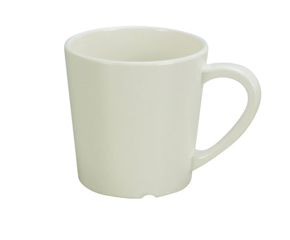 Yanco Cup/Mug MS-9018IV Made from the long-lasting and high-quality melamine material these mugs look like ceramics. You can serve any cold or hot drinks in these cups - coffee, tea, cocoa, etc. These ivory mugs will perfectly fit any establishment design. Thanks to the appearance, they will always look stylish in your cafeteria, restaurant or catering events. The popular volume and sizes of the mug allow you to easily serve the right amount of drink. 