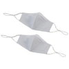 MSK-2KLXL/2WML, 2pcs/pk Cotton Adj. Clip L/XL&M/L, B&W Face Mask