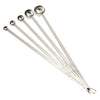 MSLH-025T - 5P, 1/4-Tsp–2-Tbsp 18/8 SS Long Hdl Measuring Spoons