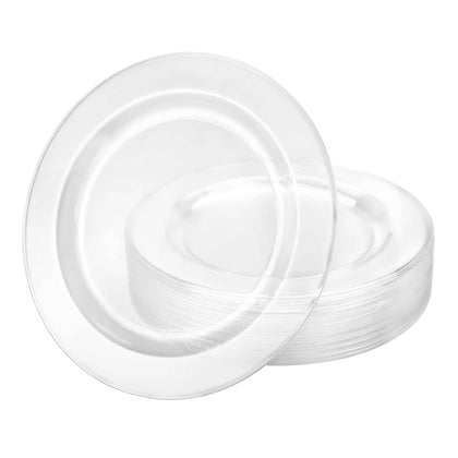 Magnificence Round Clear Plates in 7.5