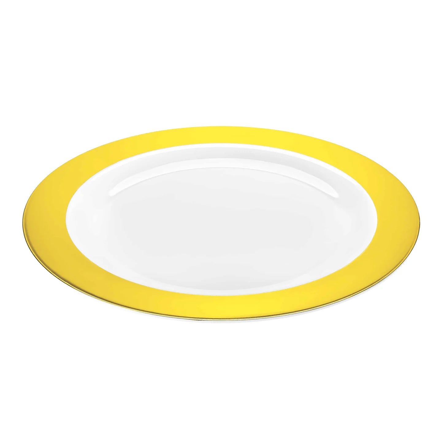 Magnificence Round Gold Plates in 10.25