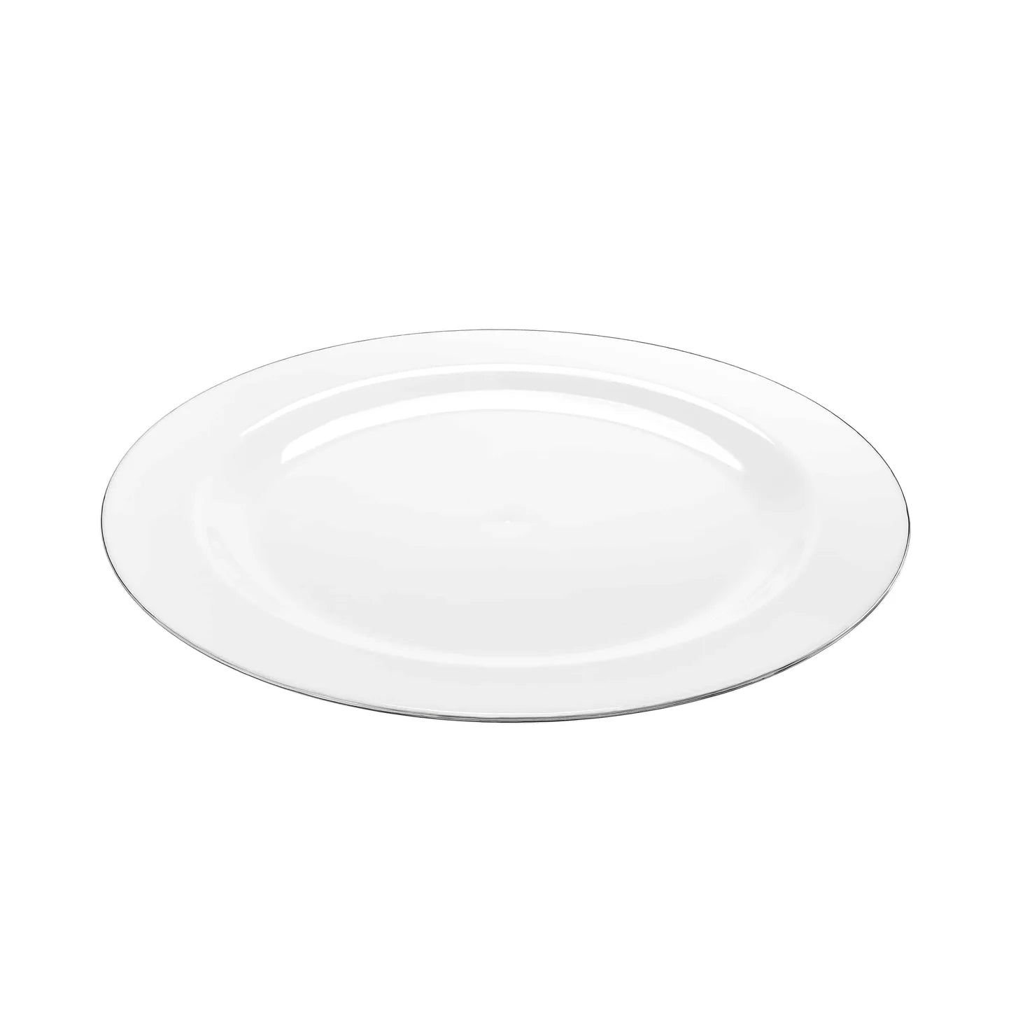 Magnificence Round Silver Edge Plate – Available in 10.25