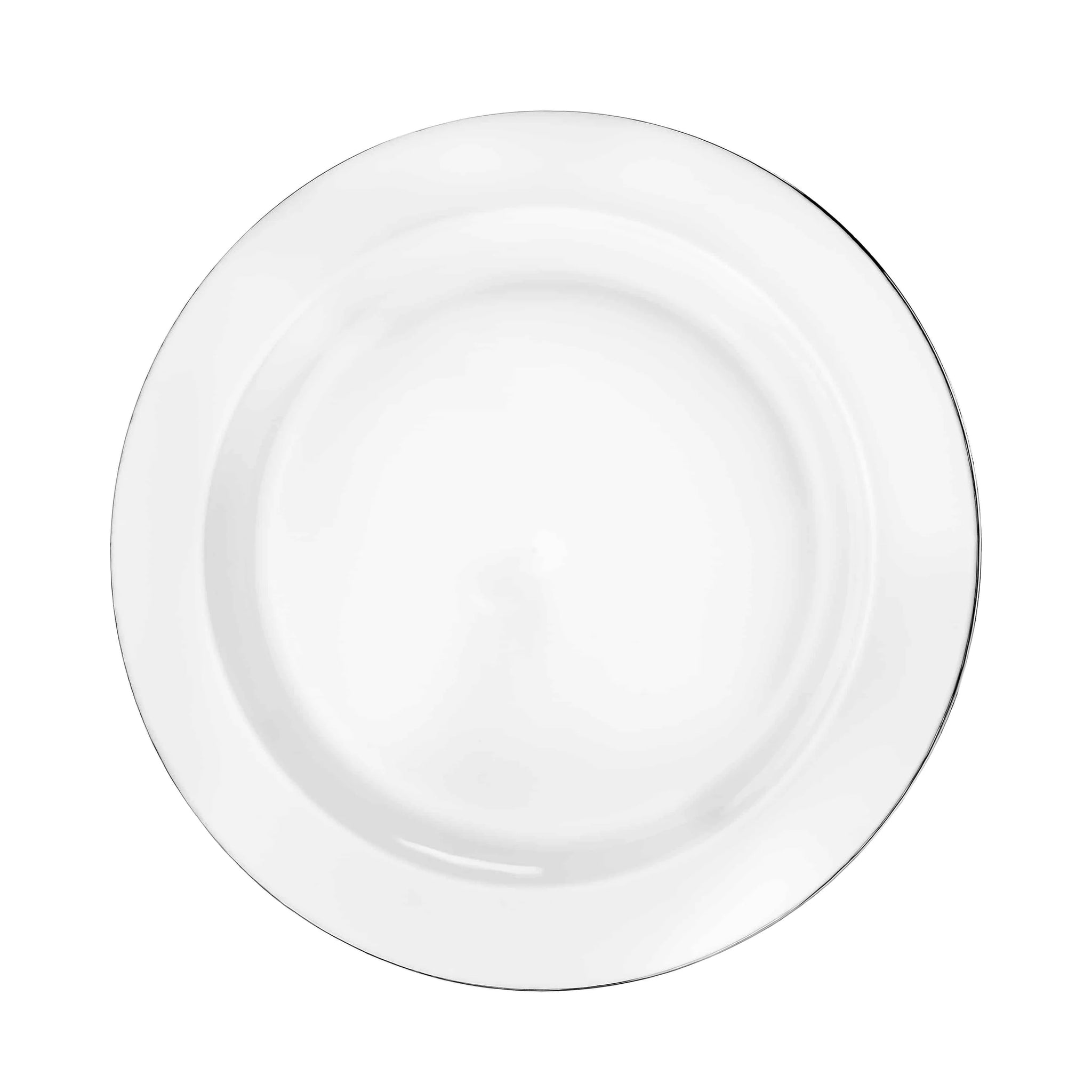 Magnificence Round Silver Edge Plate – Available in 10.25