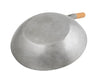 A dozen 14-inch Mandarin woks featuring wooden handles, ideal for stir-frying and preparing Asian meals at home.


