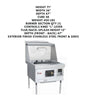 MasterRange CHBR S/S with Flue, a high-quality stainless steel cooking range designed for efficient heat distribution and durability.