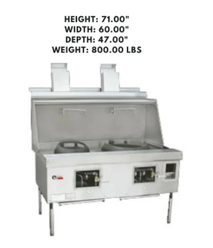MasterRange CHBR S/S with Flue, MASTER RANGE 2, a durable stainless steel cooking range with a flue system, designed for high-performance commercial kitchens.