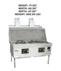 MasterRange CHBR S/S with Flue, MASTER RANGE 2, a durable stainless steel cooking range with a flue system, designed for high-performance commercial kitchens.
