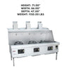 MasterRange CHBR S/S with Flue, MASTER RANGE 3, a durable stainless steel cooking range with a flue system, designed for high-performance commercial kitchens.