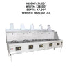 MasterRange CHBR S/S with Flue, MASTER RANGE 5, a durable stainless steel cooking range with a flue system, designed for high-performance in commercial kitchens.