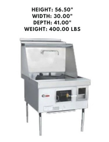 MasterRange CHBR STD No Flue, 1-chamber design, perfect for efficient, flueless cooking in commercial kitchens.