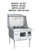 MasterRange CHBR STD No Flue, 1-chamber design, perfect for efficient, flueless cooking in commercial kitchens.