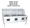 MasterRange CHBR STD No Flue, 3-chamber design, ideal for efficient, flueless cooking in commercial kitchens.
