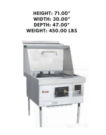 MasterRange CHBR STD with Flue, a durable and efficient cooking range designed for professional kitchens, featuring a high-performance flue system.