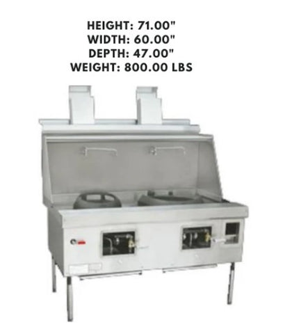 MasterRange CHBR STD with Flue, MASTER RANGE 2, a robust cooking range with a flue system, designed for high-performance in commercial kitchens.