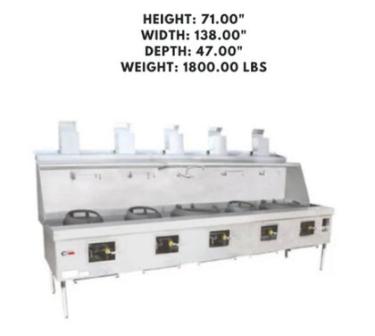 MasterRange CHBR STD with Flue, MASTER RANGE 5, a high-performance cooking range with a flue system, designed for durability and efficiency in commercial kitchens.



