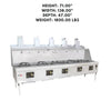 MasterRange CHBR STD with Flue, MASTER RANGE 5, a high-performance cooking range with a flue system, designed for durability and efficiency in commercial kitchens.



