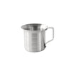 0.5QT aluminum measuring cup with open handle, smooth-pour spout, clear markings, and flat base; durable and precise. Quantity break: 12 each. Ideal for commercial or home kitchens.