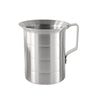 2QT aluminum measuring cup with smooth-pour spout, clear stamped measurements, open handle, and dent-resistant design. Quantity break: 12 each. Built for accuracy in high-volume food prep.